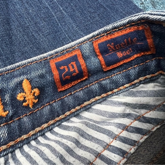 Rock Revival Noelle Boot Cut Jeans Embroidered Flap Pocket Low Rise Y2K - Picture 8 of 9